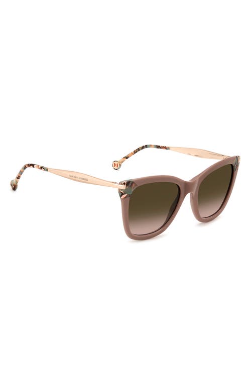 Carolina Herrera Her 54mm Gradient Rectangular Sunglasses In Brown