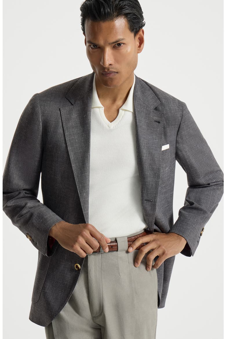 Deconstructed blazer, Alternate, color, Dark Grey