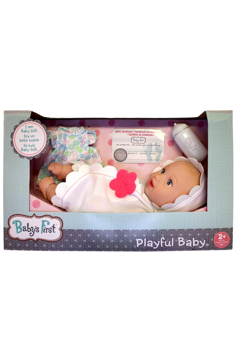 Baby's First Baby Doll With Bath Time Accessories, Alternate, color, Multicolored