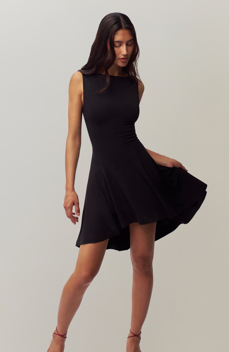 Guizio Daye Mini Dress, Alternate, color, Black