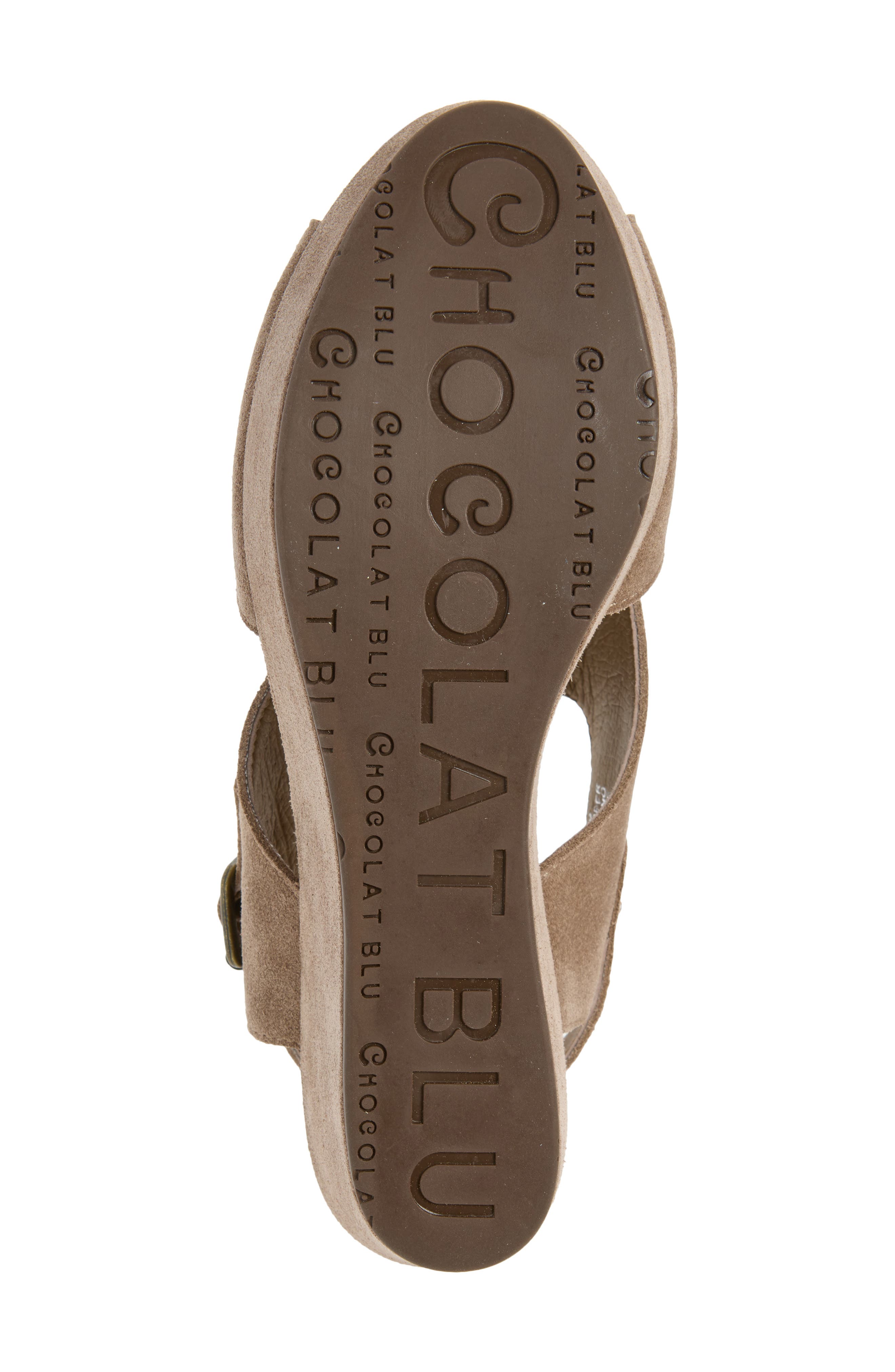 Werner Leather Wedge Sandal, Alternate, color, TAUPE SUEDE