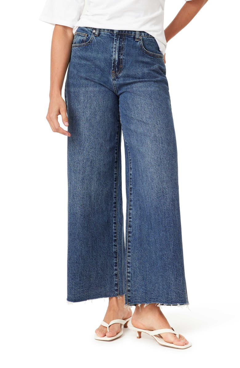 Habitual Denver Ankle Wide Leg Jeans, Main, color, Lake