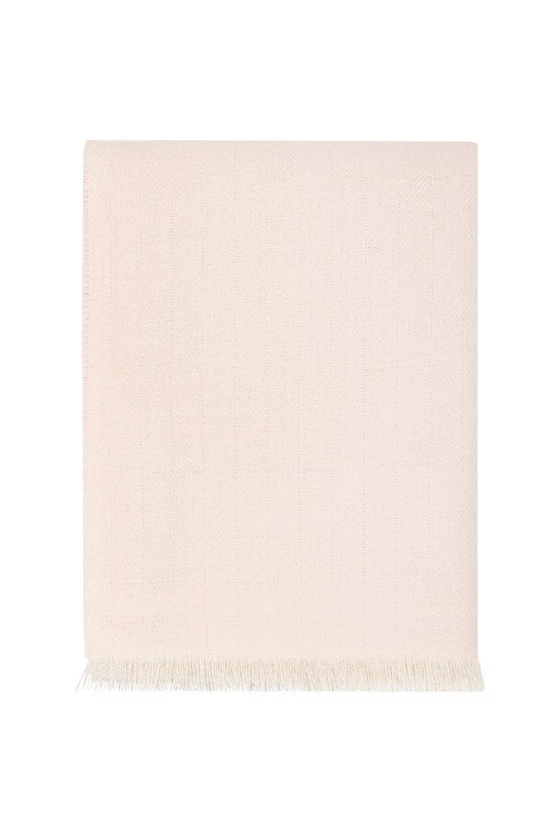 Herringbone Baby Alpaca Woven Blanket - Baby, Main, color, Pink