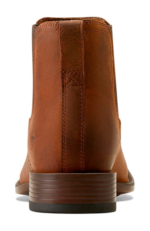 Ariat Booker Ultra Square Toe Western Chelsea Boot In Rough Tan