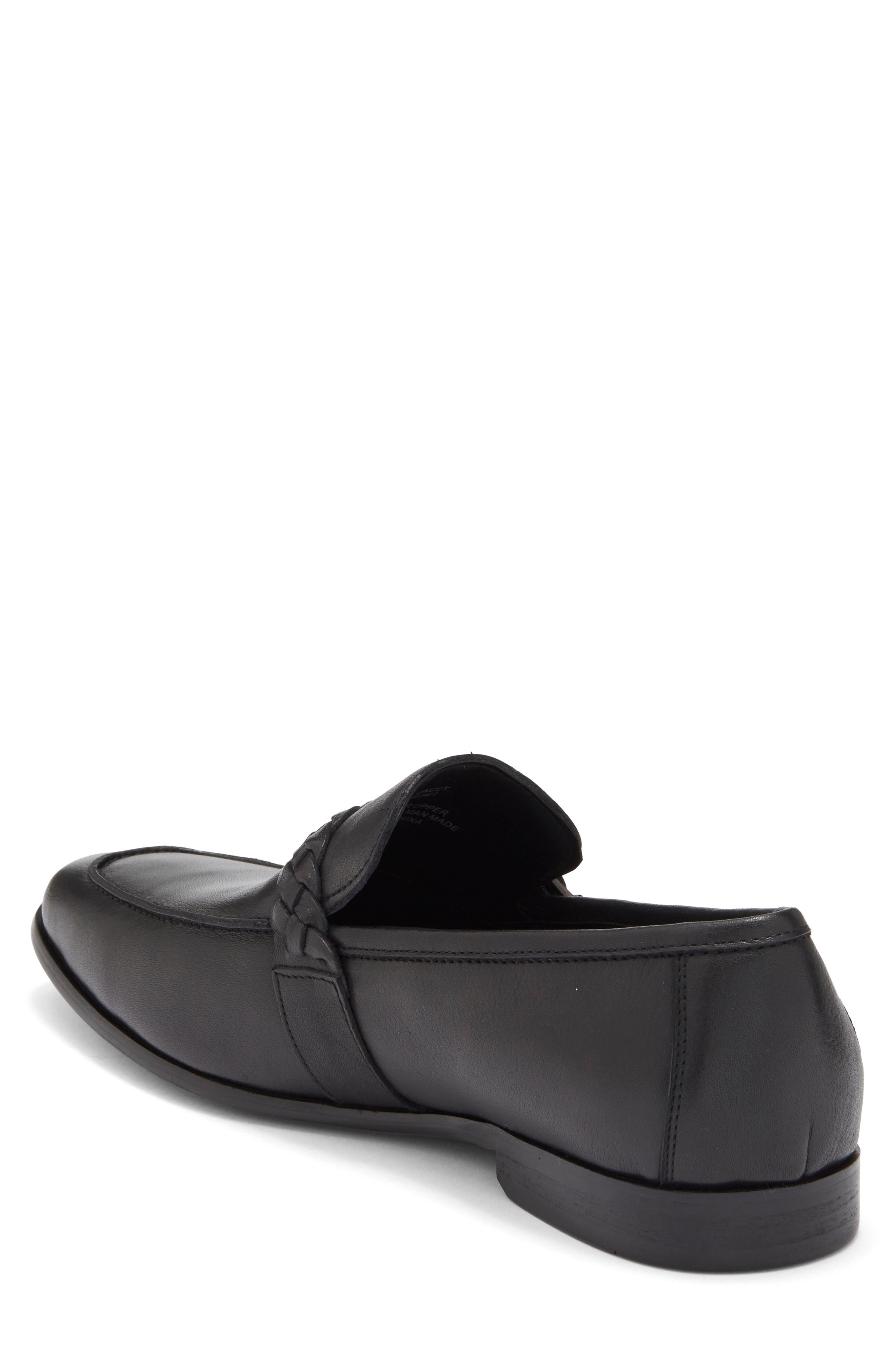 Steve Madden Chauncey Loafer, Alternate, color, Black Leather