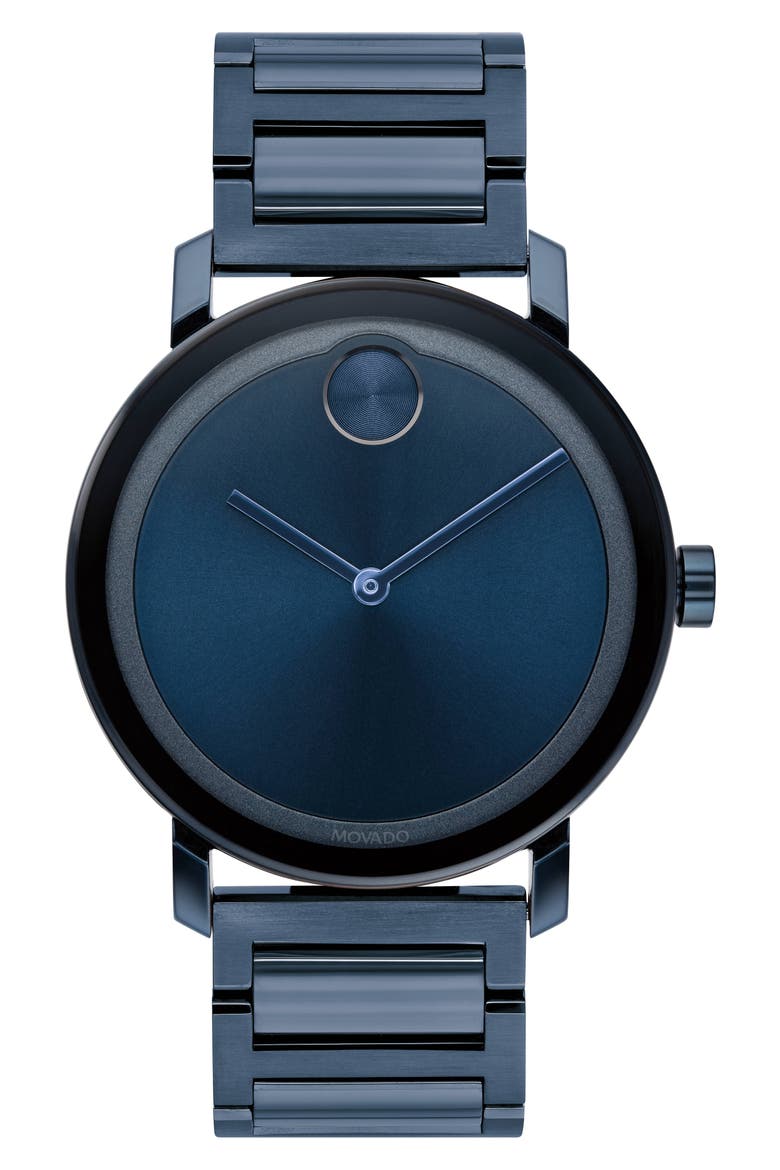 Bold Evolution Bracelet Watch, 40mm, Main, color, BLUE