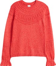 NIC+ZOE Textural Dot Cozy Sweater