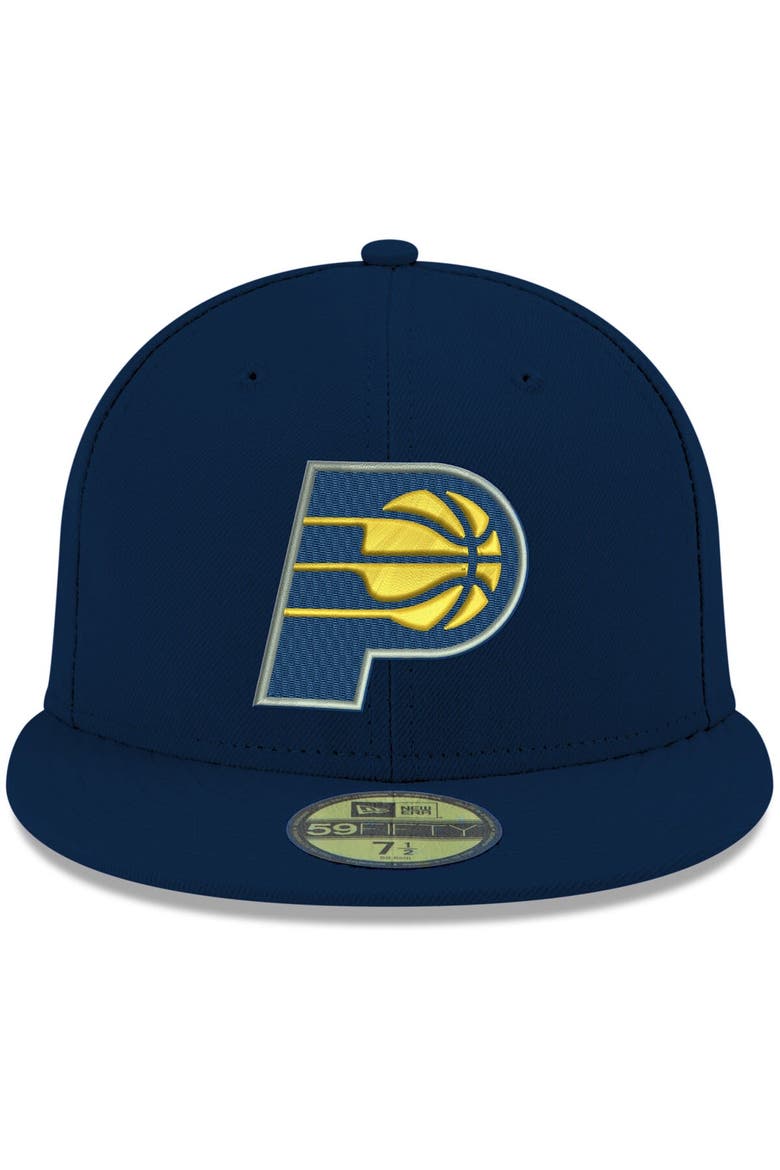 Men's New Era Navy Indiana Pacers Official Team Color 59FIFTY Fitted Hat, Alternate, color, Navy