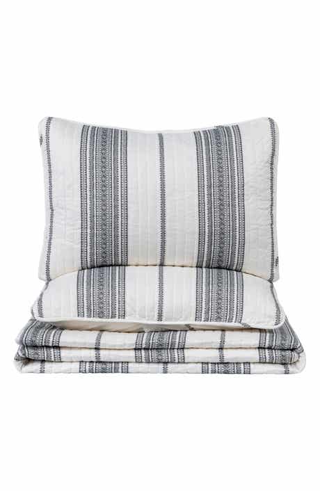 Woven & Weft Farmhouse Stripe Quilt & Sham Set