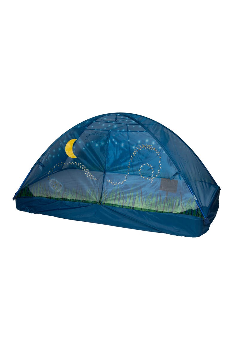 Twin-Size Glow in the Dark Bed Tent, Main, color, BLUE