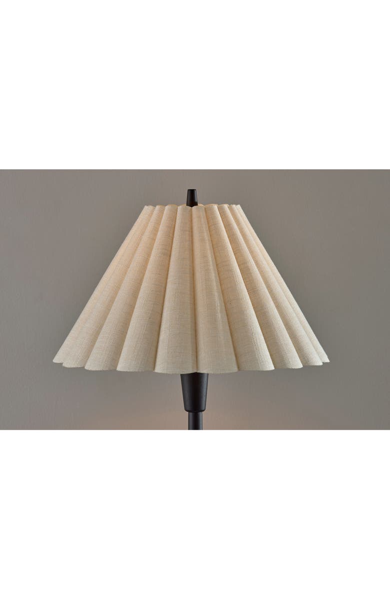 ADESSO LIGHTING Scallop Floor Lamp, Alternate, color, Black