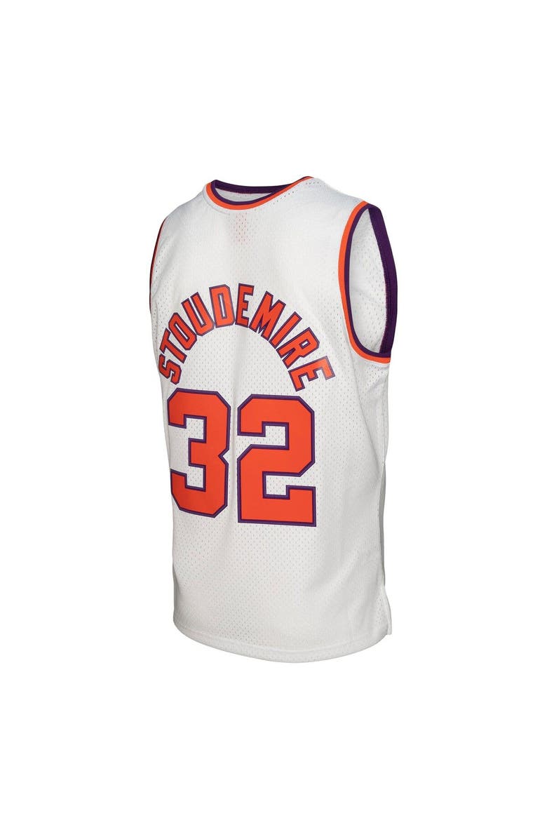 Mitchell & Ness Men's Mitchell & Ness Amar'e Stoudemire White Phoenix Suns 2001/02 Hardwood Classics Swingman Jersey, Alternate, color, 