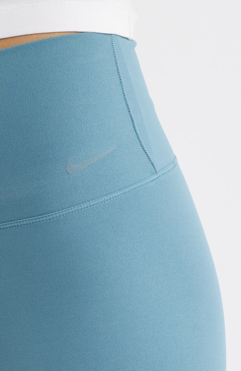 Nike Zenvy Gentle-Support High-Waisted 5-Inch Biker Shorts, Alternate, color, Smokey Blue/ Black