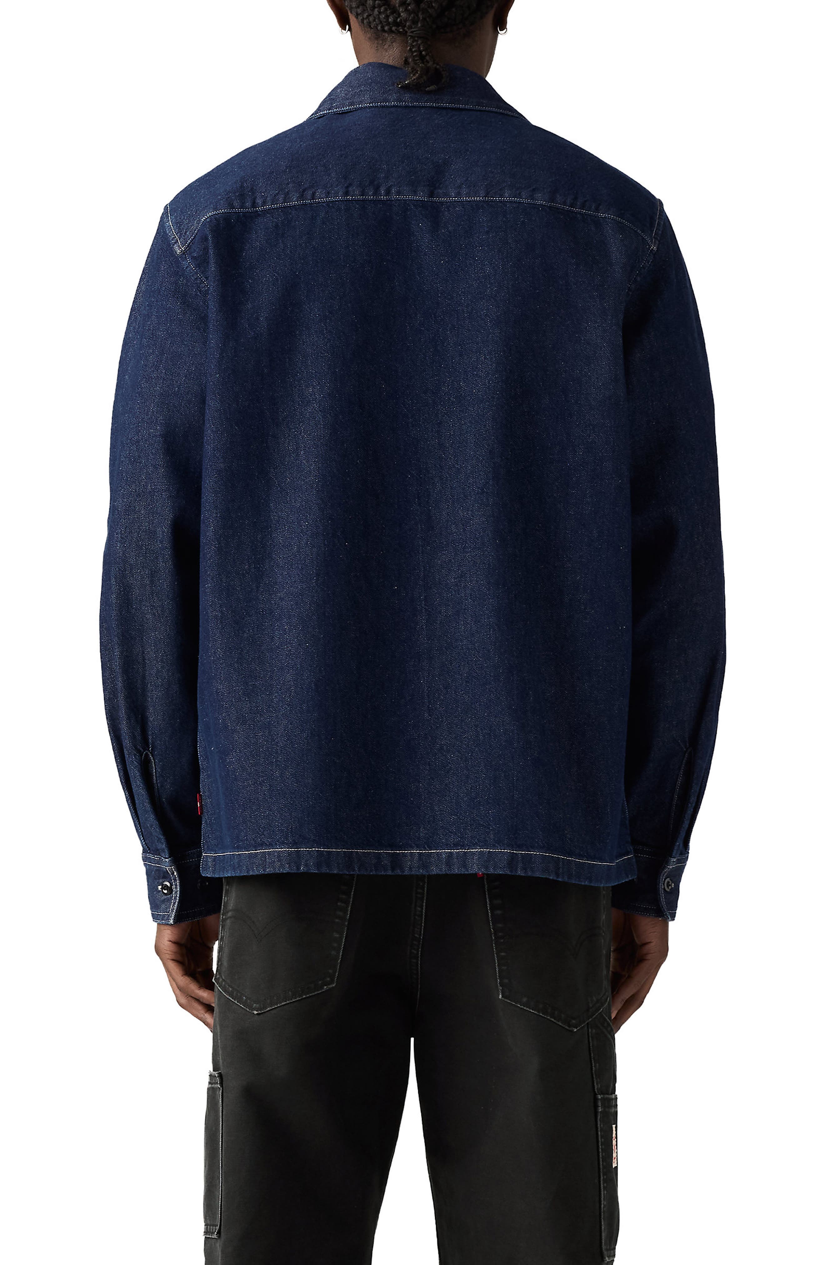 Worker Denim Button-Up Shirt - image 2