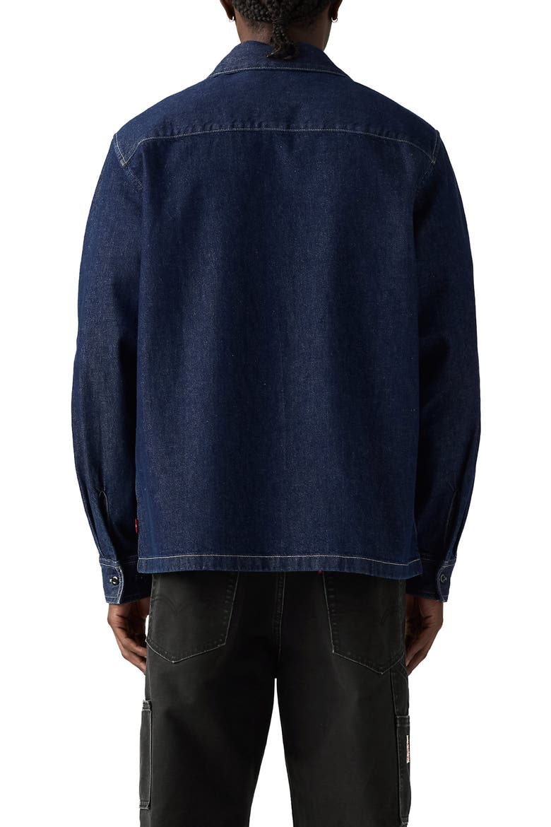 Worker Denim Button-Up Shirt, Alternate, color, RINSE WORK REPEAT