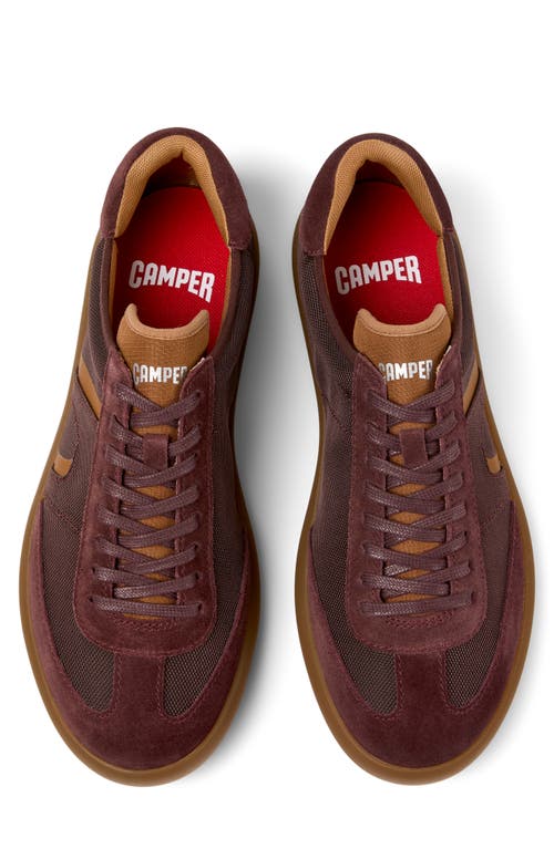 Camper Pelotas Soller Suede Sneakers In Burgundy