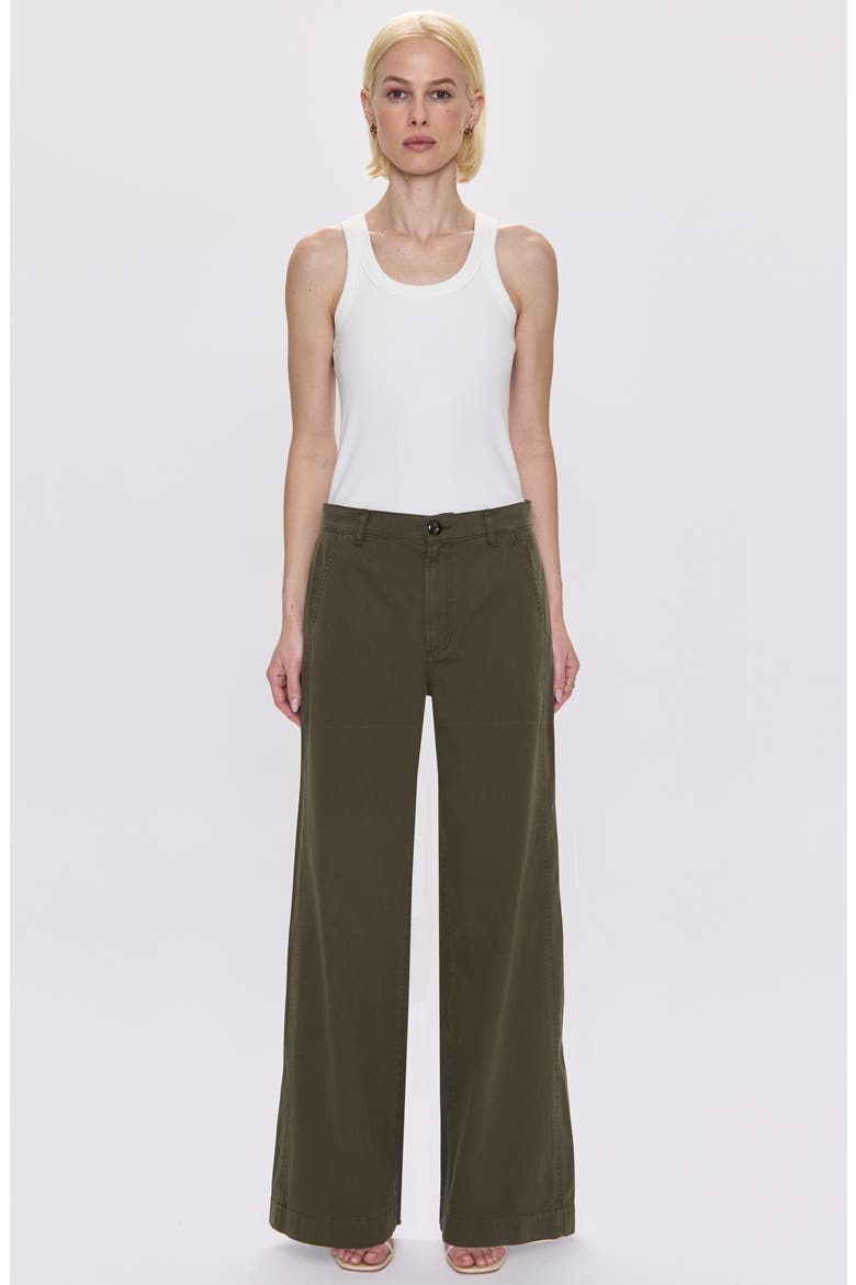 Jadyn High Waist Wide Leg Pants, Alternate, color, SEQUOIA