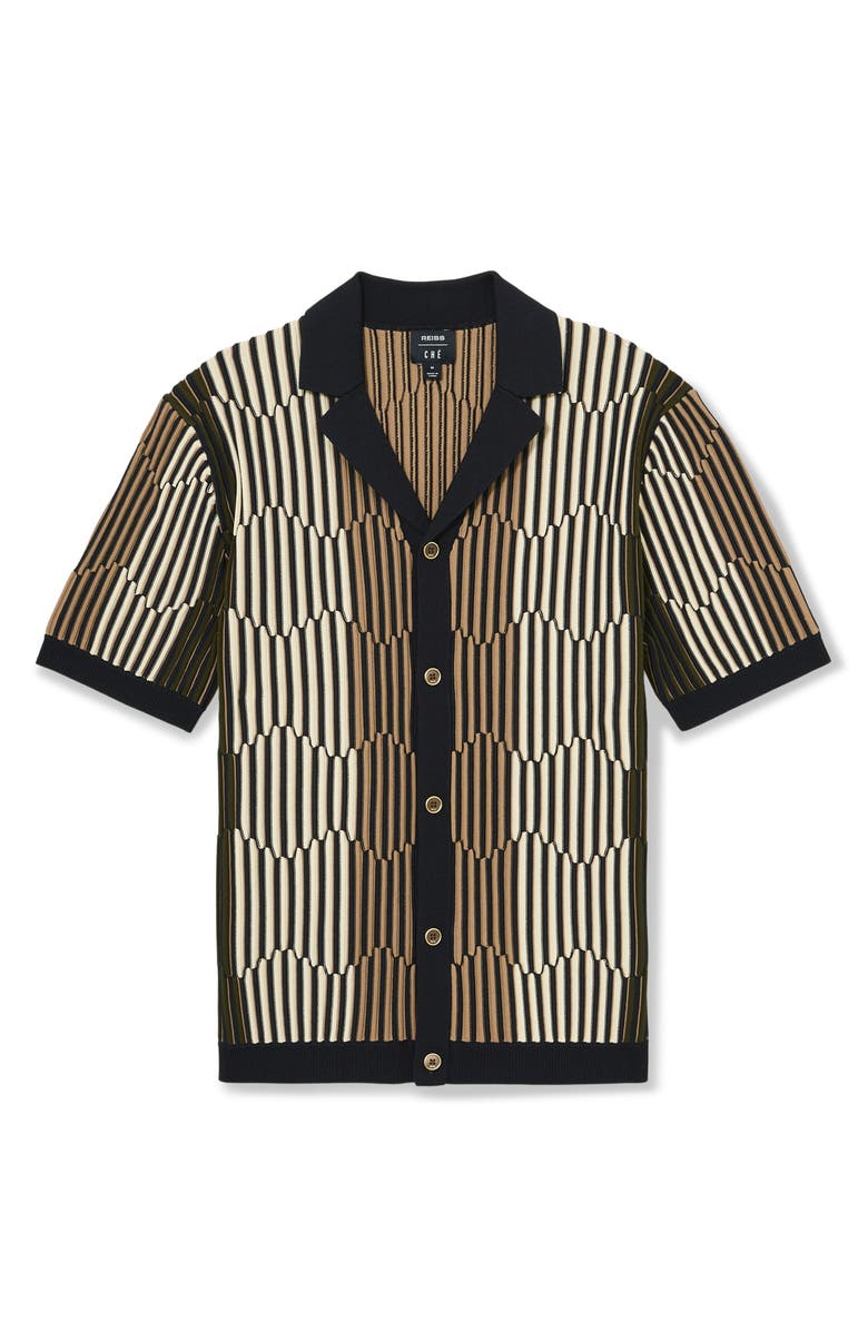 Reiss x Ché Andre Stripe Camp Shirt, Alternate, color,
