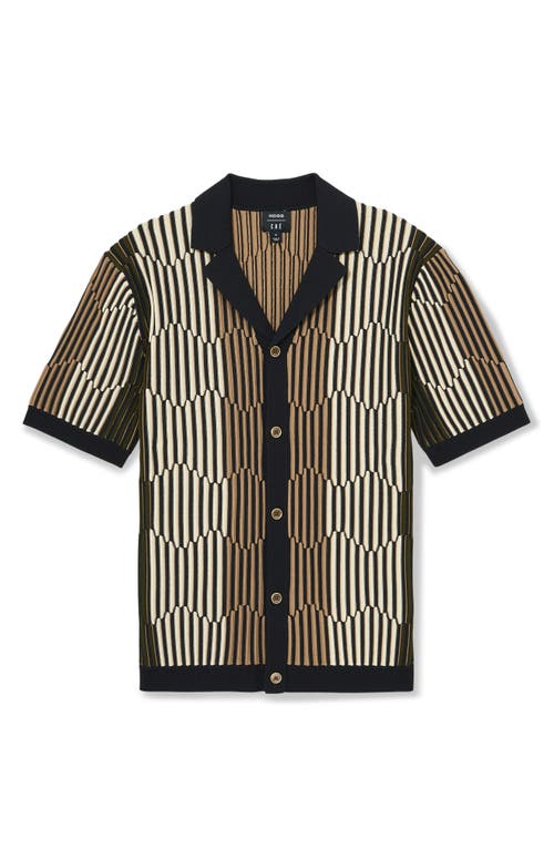 Reiss Andre Stripe Camp Shirt