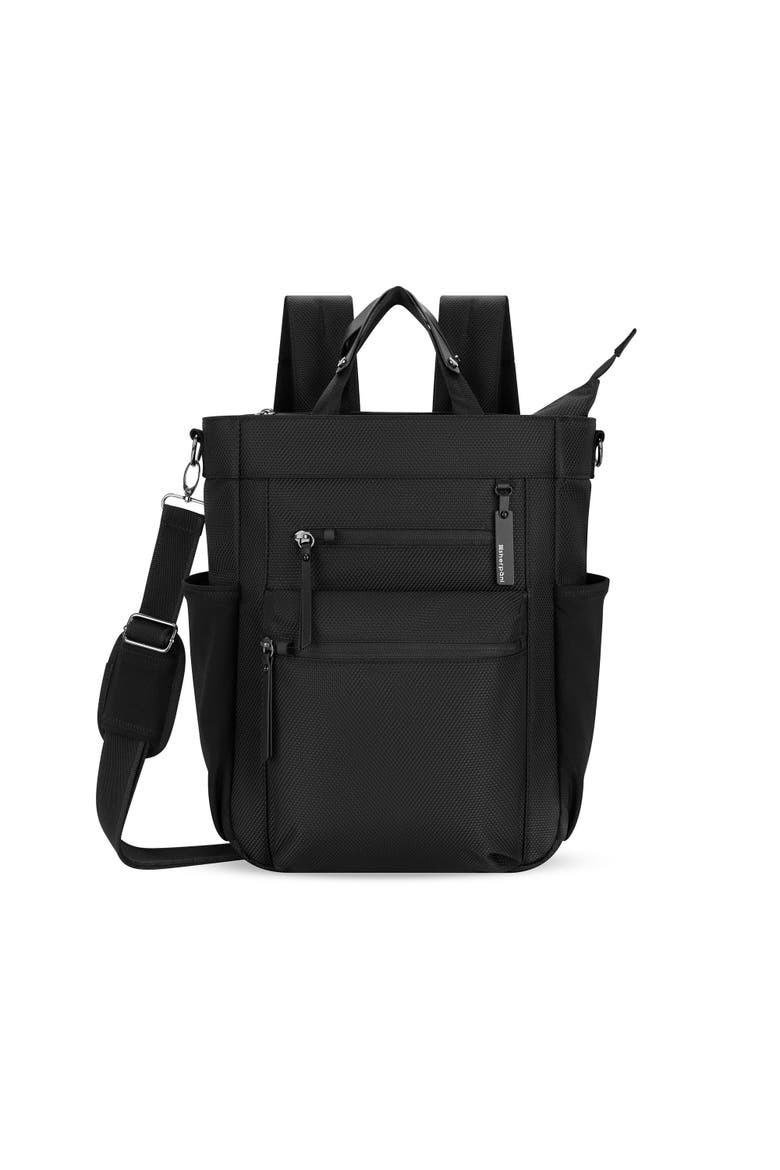 Soleil 2 Piece Set Anti Theft Convertible Backpack & Meridian 22" Carry On, Alternate, color, Carbon/Sage