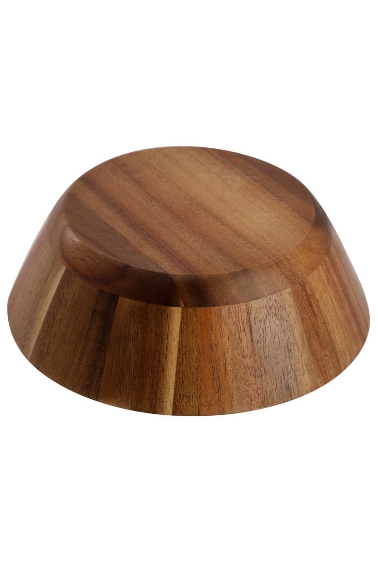 Acacia Wood Salad Bowl Set, Alternate, color, Acacia