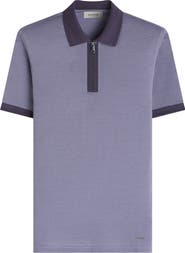 Bugatchi Quarter Zip Polo