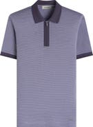 Bugatchi Quarter Zip Polo