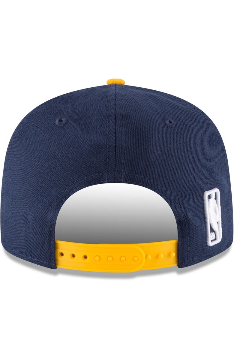New Era Men's New Era Navy/Gold Indiana Pacers Two-Tone 9FIFTY Adjustable Hat, Alternate, color, 