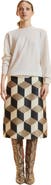 Cynthia Rowley Silk Wool Midi Skirt