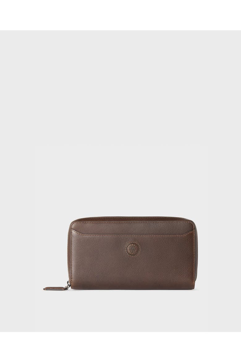 The Compass Leather Travel Wallet, Alternate, color, Tan