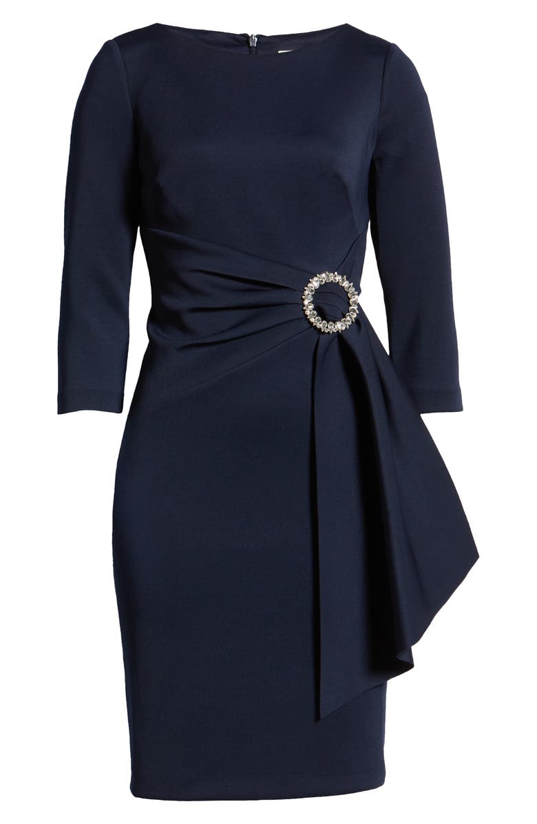 Eliza J Sashed Sheath Dress, Alternate, color, 