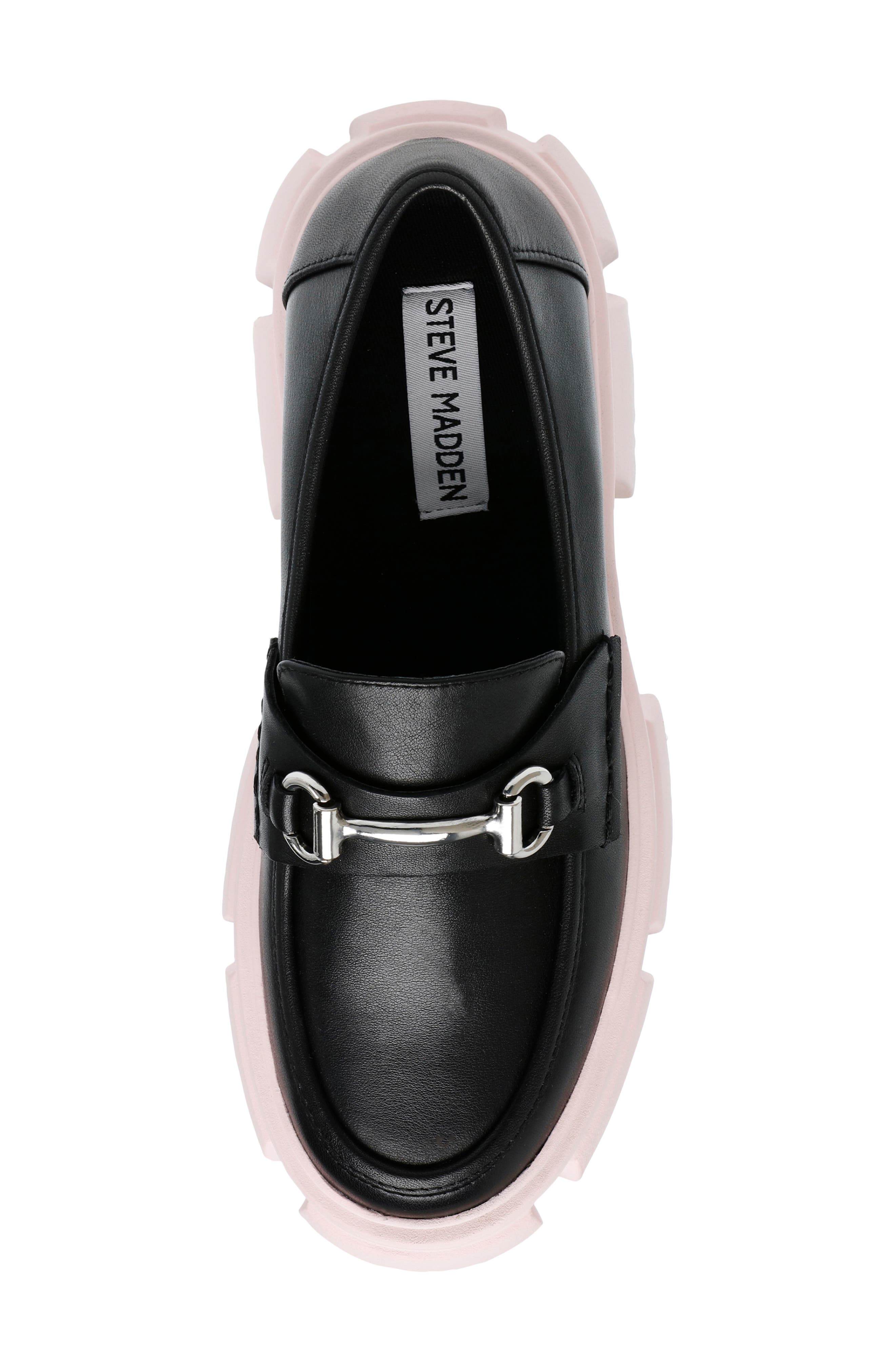 Trifecta Platform Loafer, Alternate, color, BLACK/ PINK