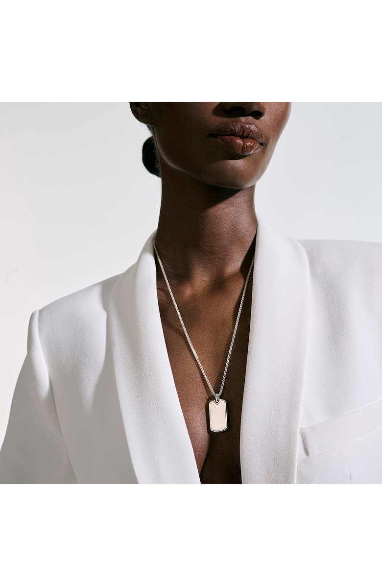 John Hardy Tag Pendant Necklace, 2mm, Alternate, color, 