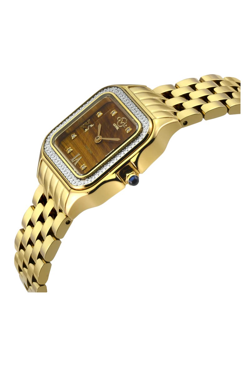 Milan Diamond Dial Bracelet Watch, 27.5mm - 0.04ct., Alternate, color, GOLD