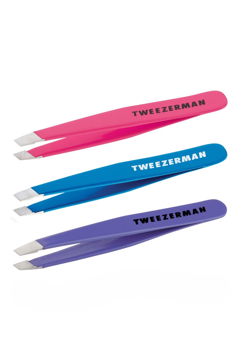 Mini Slant Tweezers, Alternate, color, MULTI