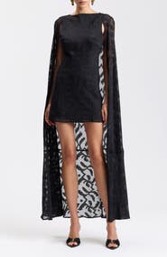 Avec Les Filles Cape Detail Minidress