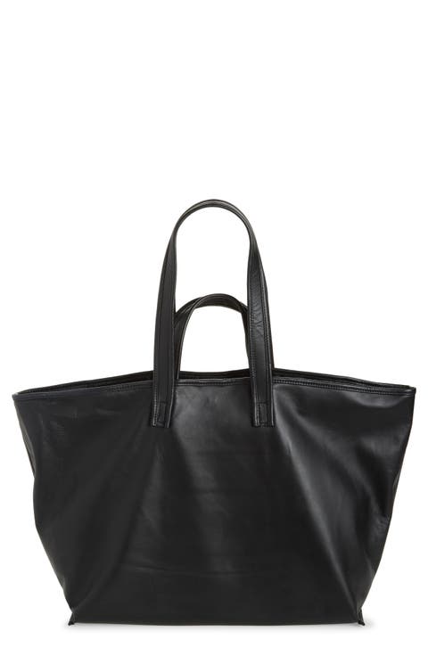 Lamskin Leather Tote