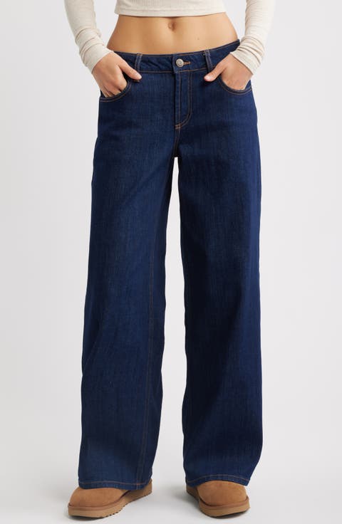 Low Rise Baggy Wide Leg Jeans