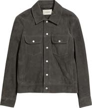 FRAME Suede Trucker Jacket