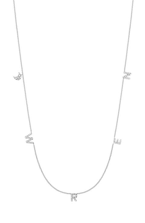 Icon Personalized Diamond Charm Necklace (Nordstrom Exclusive)