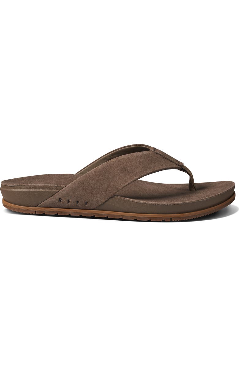 Reef Ojai Suede Flip Flop, Alternate, color, Brown