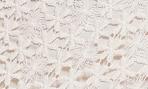 Guess Claudia Floral Stitch Asymmetric Maxi Dress In Dove White