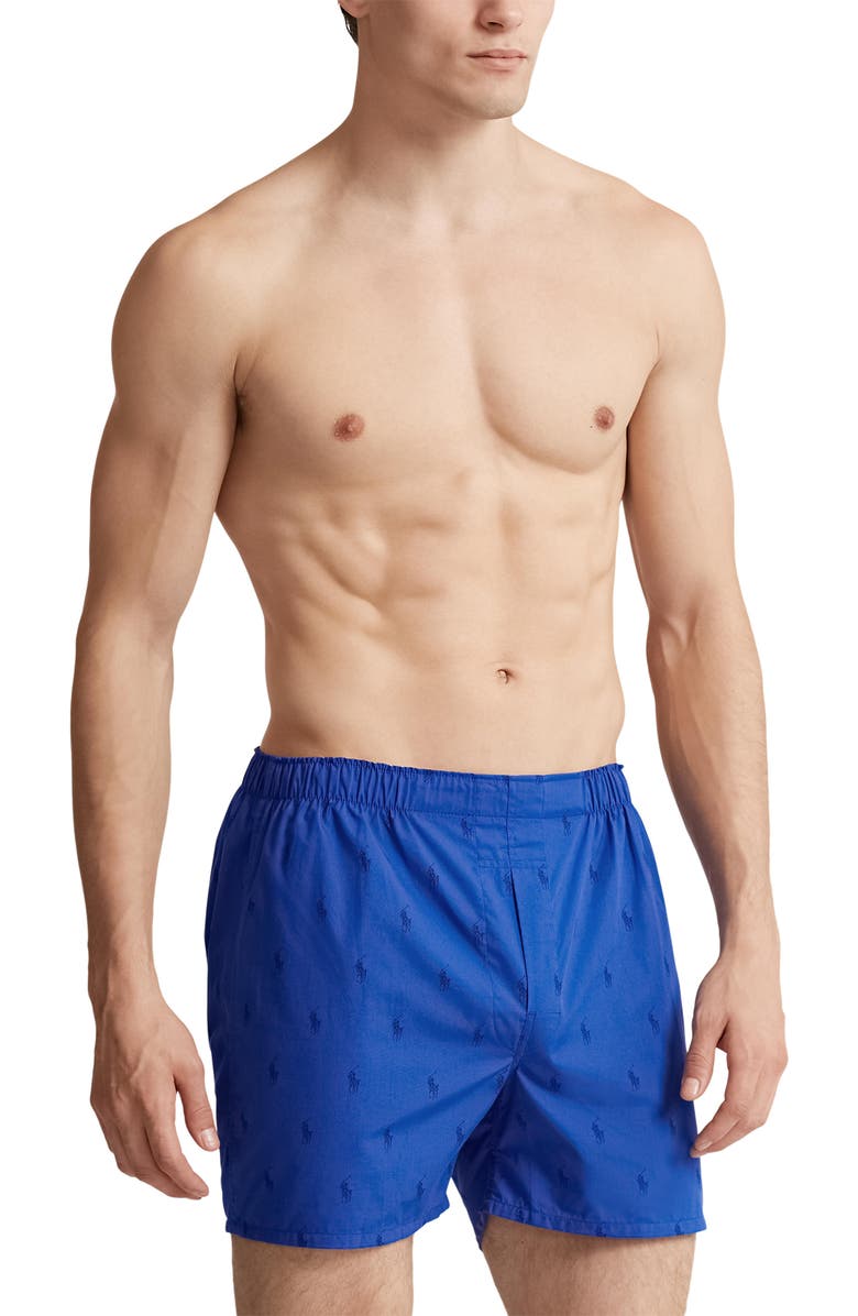 Polo Ralph Lauren 3-Pack Assorted Cotton Boxers, Alternate, color,