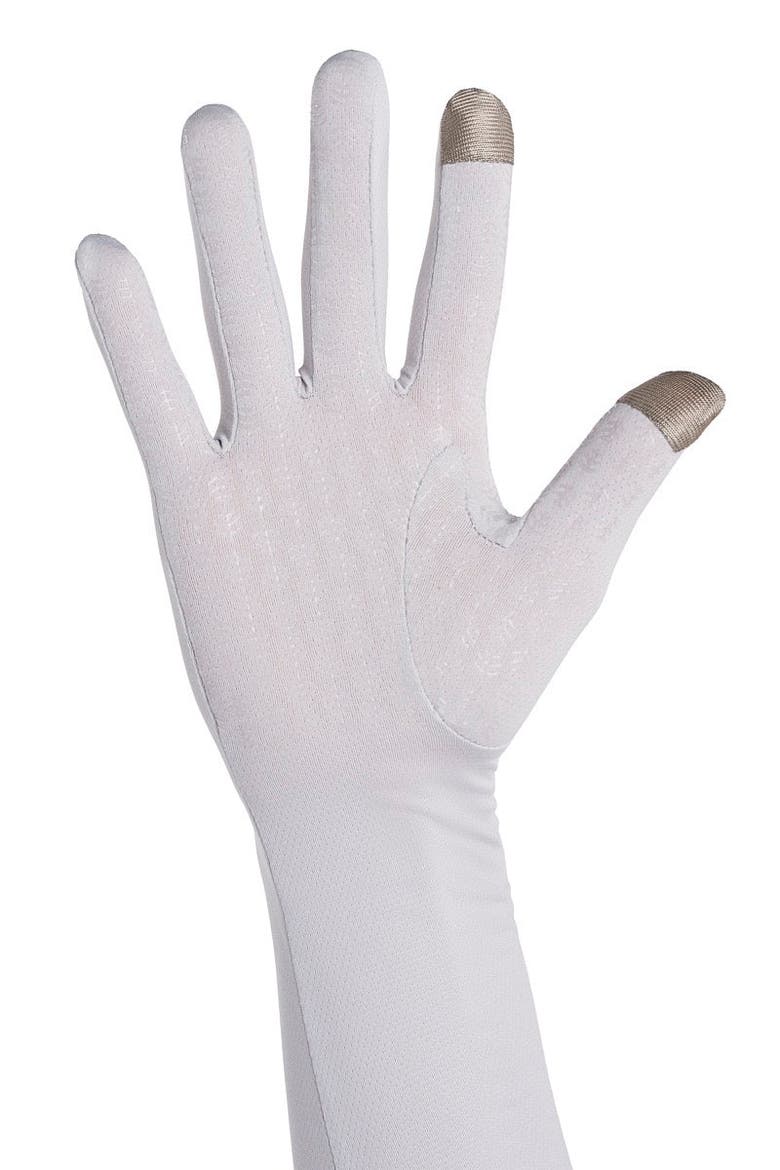 Culebra Long Full Finger UV Sun Gloves, UPF 50+ Sun Protection, Alternate, color, Sleek Grey