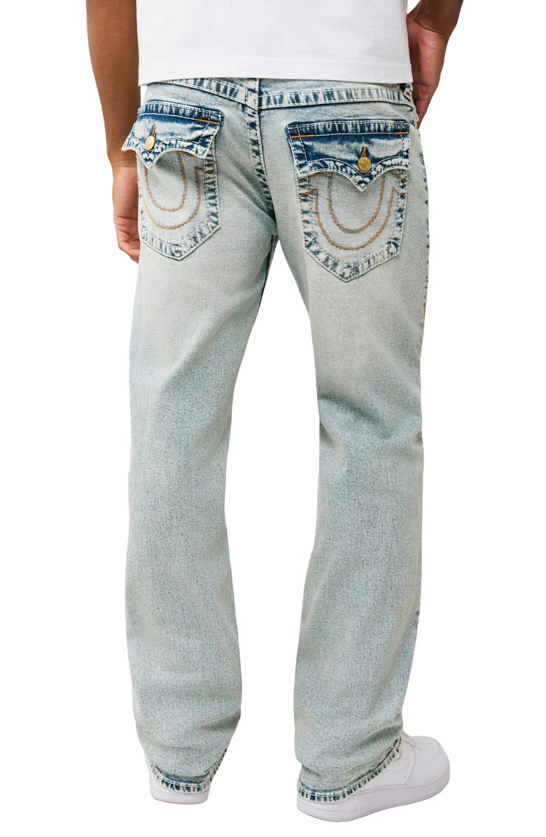 True Religion Ricky Big T Flap Straight Jeans, Alternate, color, Playmaker Faded Indigo Lt Wash