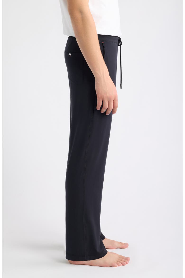 Silk Blend Lounge Pants, Alternate, color, BLACK