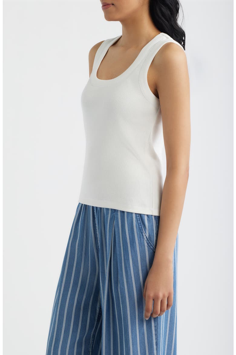 Square Neck Tank, Alternate, color, WHITE