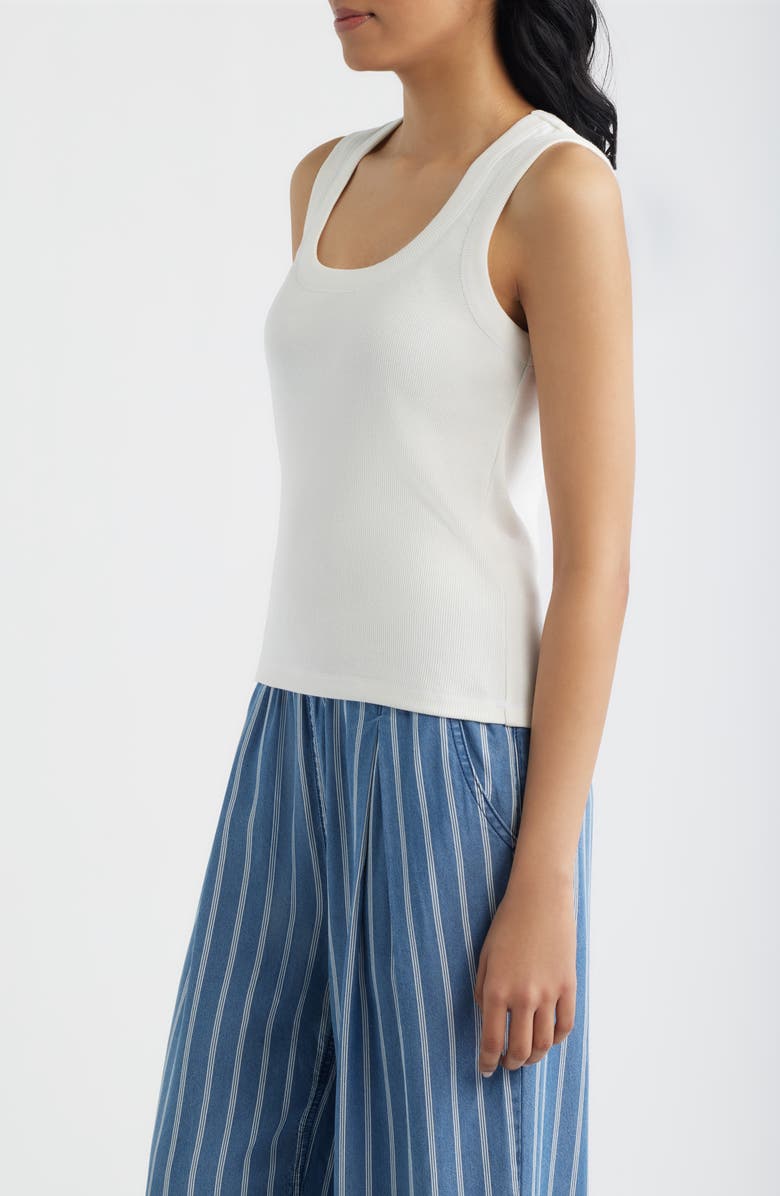 CITY BLUES Square Neck Tank, Alternate, color, White