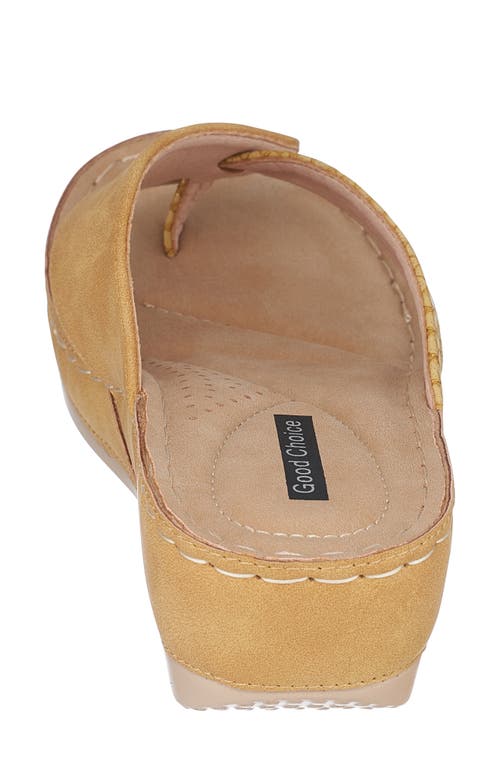 Gc Shoes Dafni Yellow Wedge Sandals In Yellow