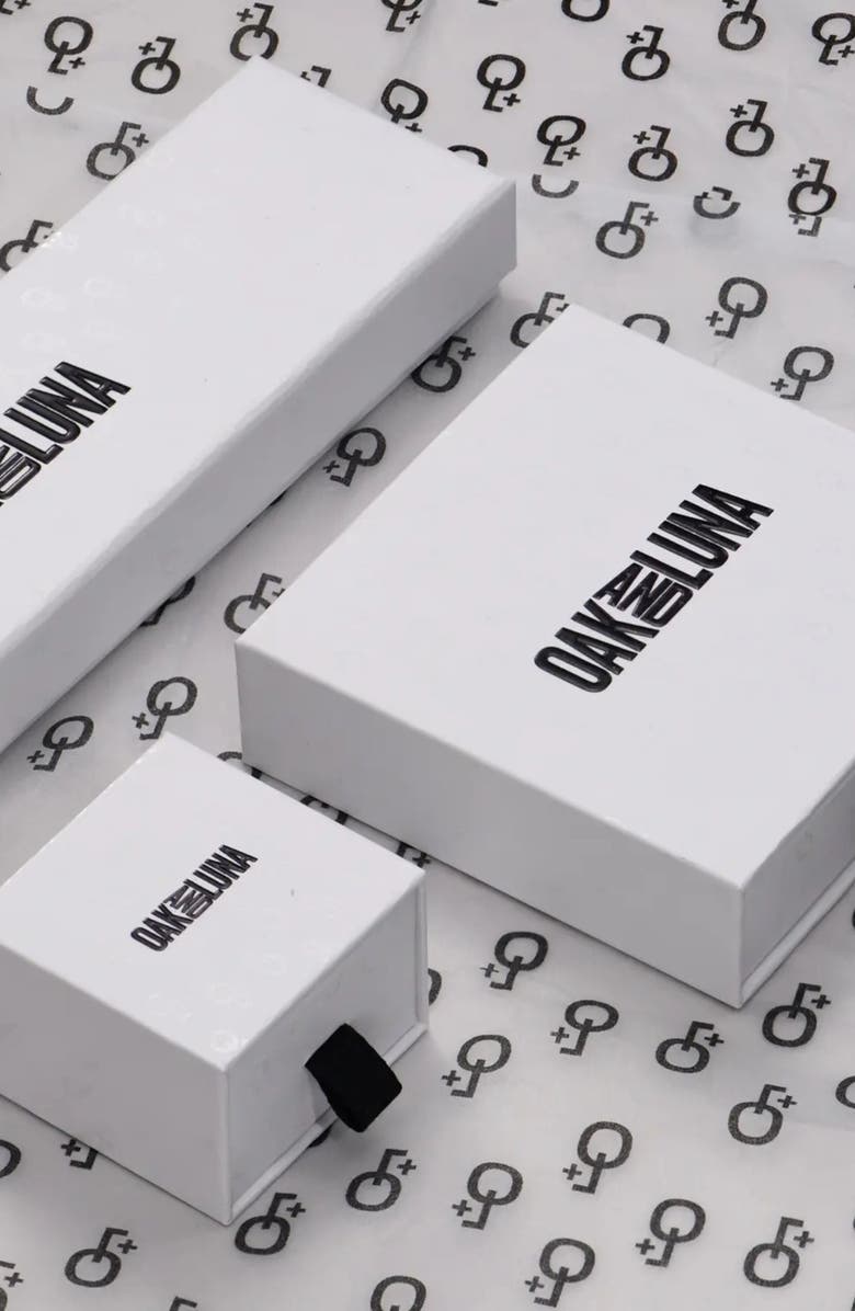 Oak & Luna Mini Signature Initial Huggie Earrings, Alternate, color, Letter S